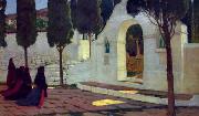 Prats, Santiago Rusinol Calvario de Sagunto oil